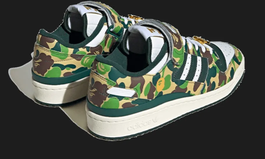 Forum 84 Low Bape 30th Anniversary Green Camo<Adidas Hot