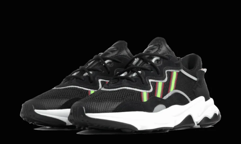 Ozweego Core Black Solar Green<Adidas Best