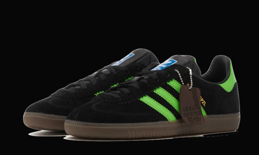 Samba Deco SPZL Core Black Lucid Lime<Adidas Outlet