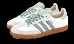 Samba OG Cloud White Silver Green<Adidas Outlet