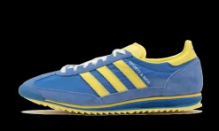 SL 72 Sporty & Rich Real Blue Yellow<Adidas Fashion