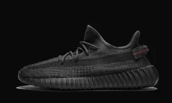 Yeezy Boost 350 V2 Static Black (Reflective)<Adidas New