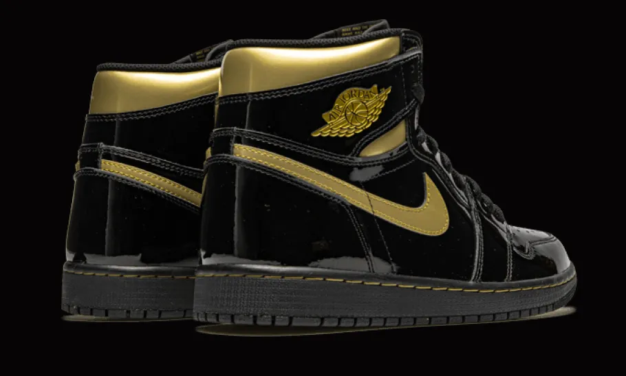 1 High Black Metallic Gold<Air Jordan Fashion