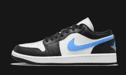 1 Low Black University Blue<Air Jordan Hot