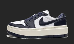 1 Low Elevate White Midnight Navy Sail<Air Jordan Clearance