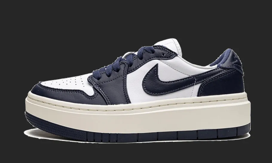 1 Low Elevate White Midnight Navy Sail<Air Jordan Clearance