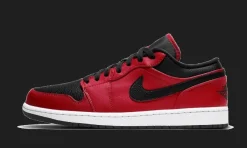1 Low Reverse Bred Pebbled Swoosh<Air Jordan Online