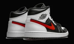 1 Mid Black Chile Red White<Air Jordan Online
