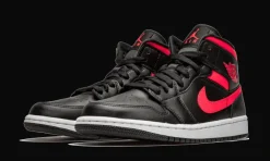 1 Mid Black Siren Red<Air Jordan Online