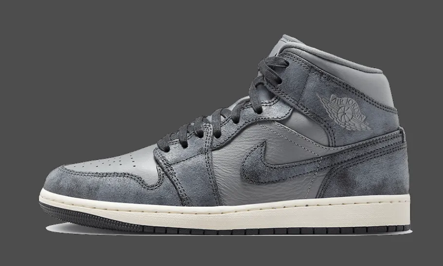 1 Mid Distressed Smoke Grey<Air Jordan Hot