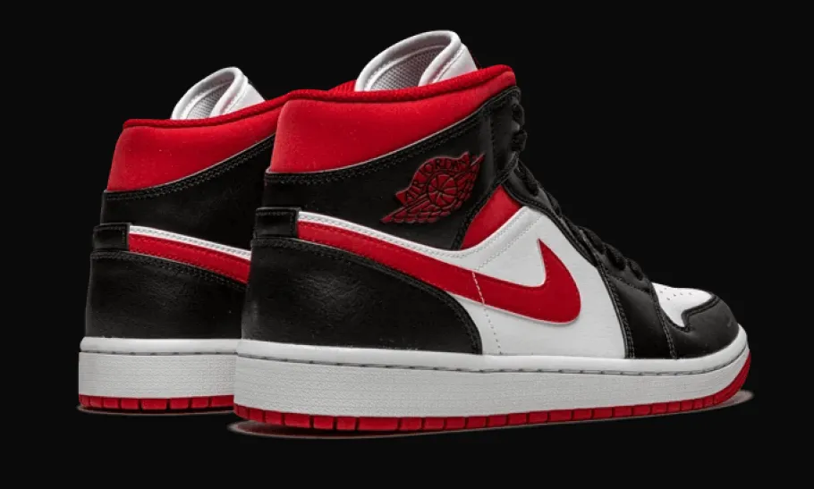 1 Mid Gym Red Black White<Air Jordan Fashion