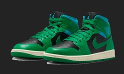 1 Mid Lucky Green Aquatone<Air Jordan Clearance