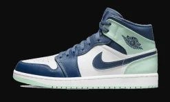 1 Mid Mystic Navy Mint Foam<Air Jordan Hot