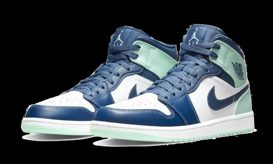 1 Mid Mystic Navy Mint Foam<Air Jordan Hot