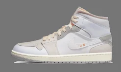1 Mid SE Craft Inside Out White Grey<Air Jordan Fashion