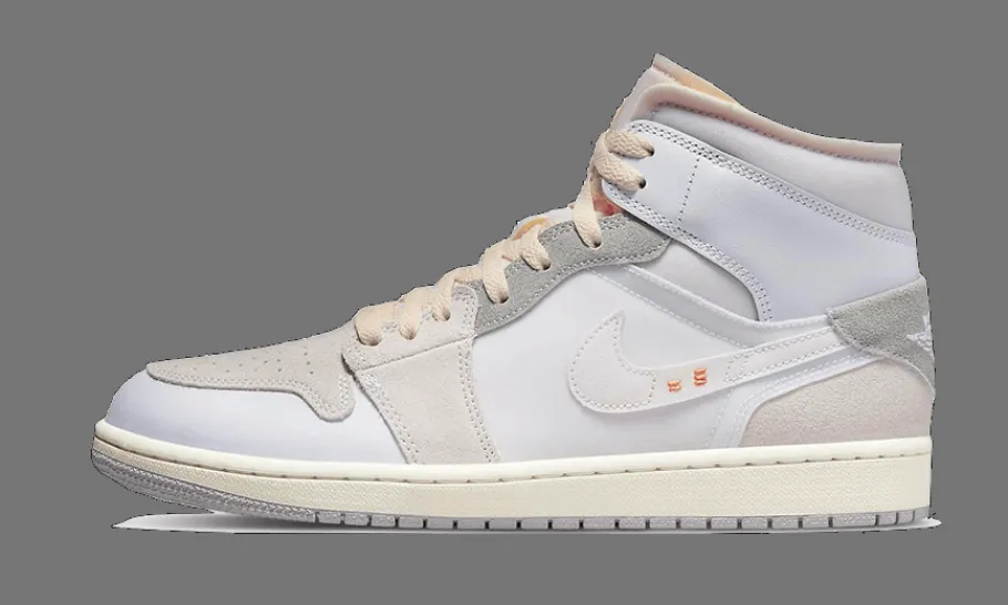 1 Mid SE Craft Inside Out White Grey<Air Jordan Fashion