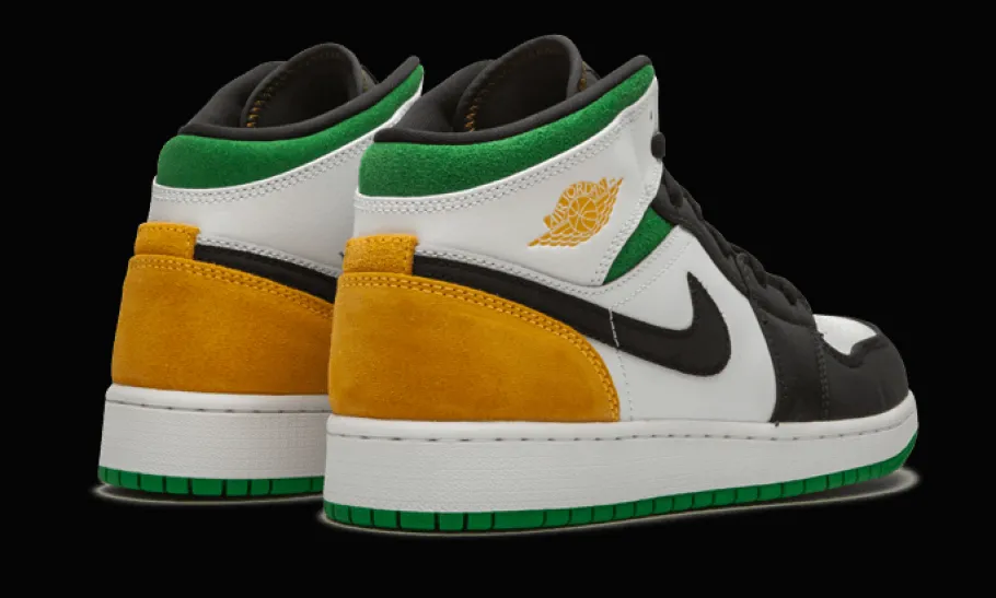 1 Mid SE White Laser Orange Lucky Green<Air Jordan Hot