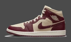 1 Mid Split Beach Cherrywood Red<Air Jordan Outlet