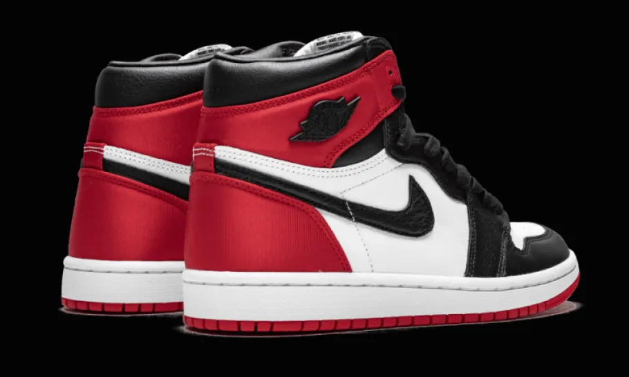 1 Retro High Satin Black Toe<Air Jordan Outlet
