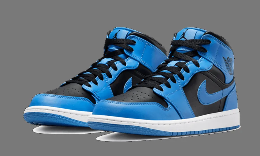 Air Jordan 1 Mid University Blue Black<Air Jordan Discount