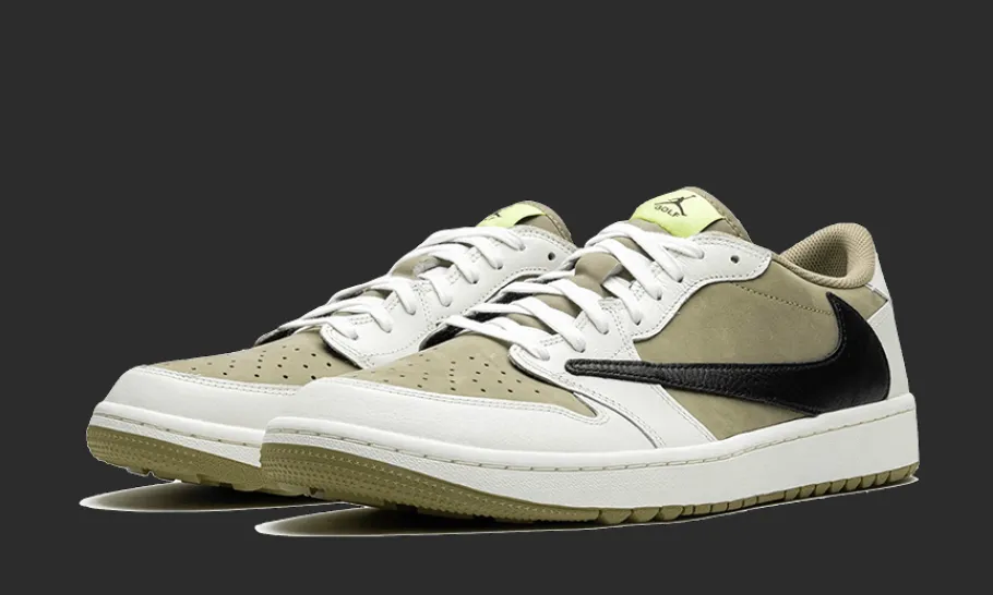 Air Jordan 1 Retro Low Golf Travis Scott Neutral Olive<Air Jordan Best