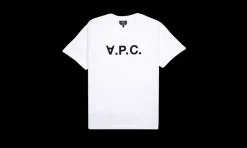 T-Shirt Standard Grand VPC White Dark Navy<APC Fashion