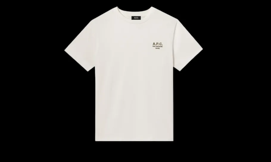 T-Shirt Standard Rue Madame White Kaki<APC Best