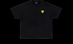 T-Shirt Black Yellow<Attention Peinture Fraiche Discount