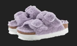 Arizona Big Buckle Shearling Purple Fog<Birkenstock Clearance