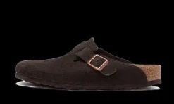 Boston Soft Suede Mocha<Birkenstock Hot