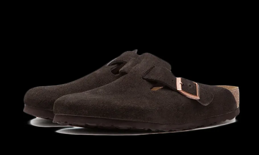 Boston Soft Suede Mocha<Birkenstock Hot