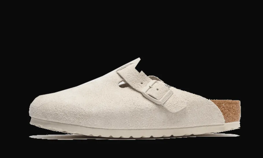 Boston Suede Antique White<Birkenstock Best