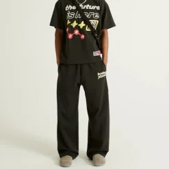 Straight-Leg Sweatpants Soot Black<Broken Planet Outlet