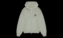 Sun Logo Knit Zip-Up Hoodie Heather Grey<Broken Planet Hot