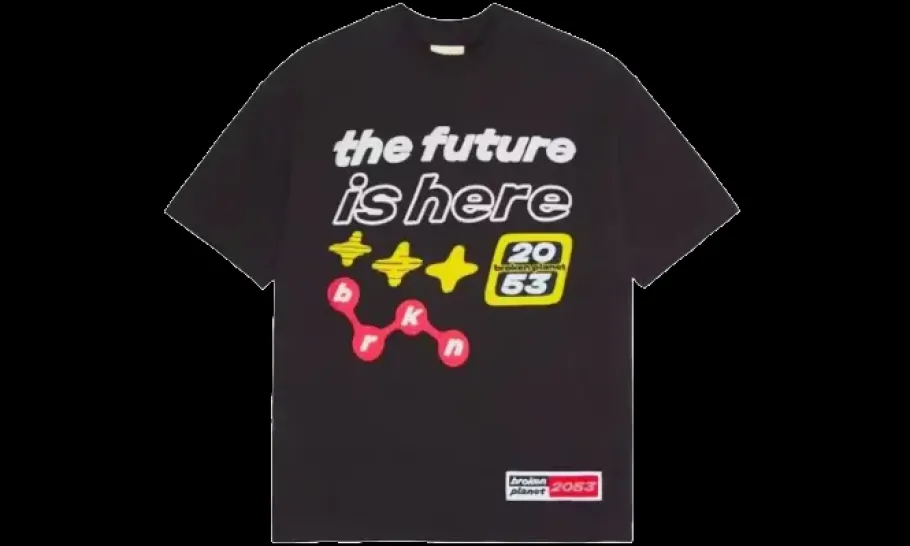 The Future Is Here T-Shirt Black<Broken Planet Clearance