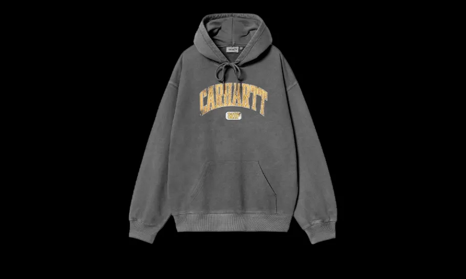 Hooded Sweatshirt Library Black Dyed<Carhartt WIP Hot