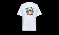 T-Shirt Casa Beach Wave White<Casablanca Sale