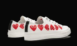 Chuck Taylor All-Star 70s Ox Comme des Garçons PLAY Multi-Heart White<Converse Best