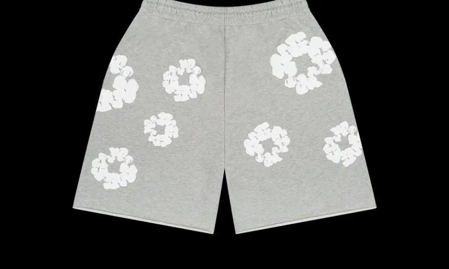 Cotton Wreath Short Grey<Denim Tears Sale
