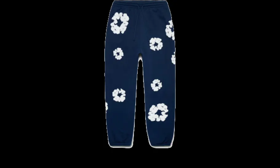 The Cotton Wreath Sweatpants Navy<Denim Tears New