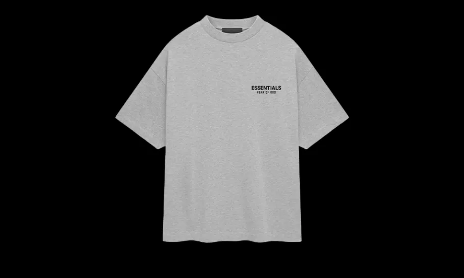 Jersey Crewneck T-Shirt Light Heather Gray<Fear of God New