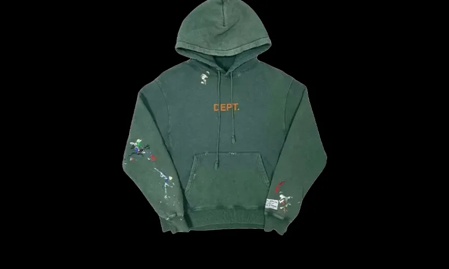 Hoodie Painted Forest Green<Gallery Dept Best