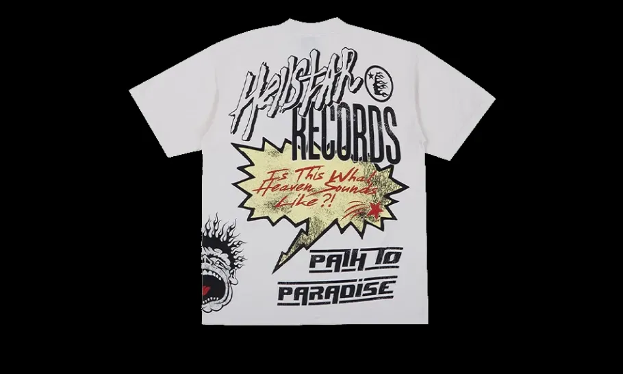 Records Hollywood Tee Cream<Hellstar Fashion