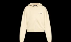 Hoodie Gros Grain Zippé Beige<Jacquemus Discount