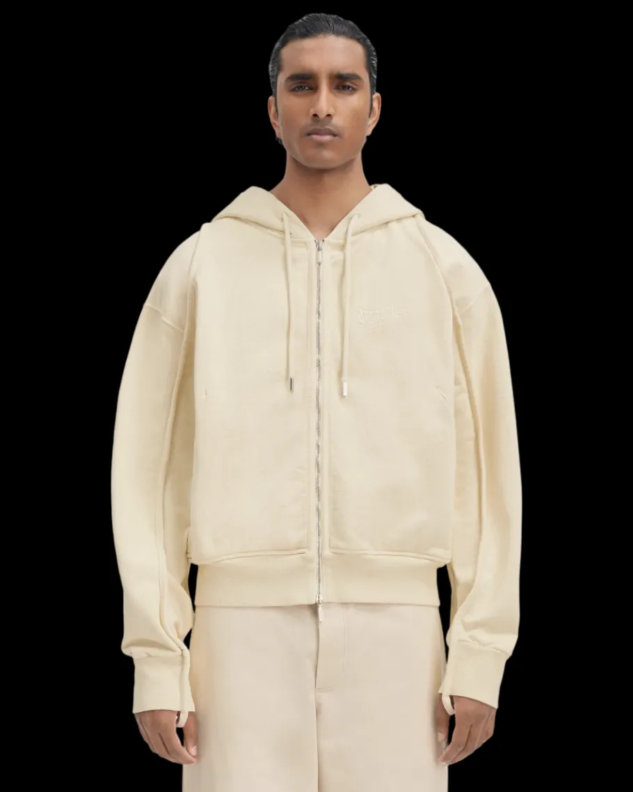 Le Sweater Camargue Zip Beige<Jacquemus New