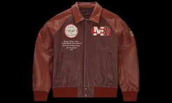 Maison Château Rouge Veste Cuir Bordeaux<Air Jordan New