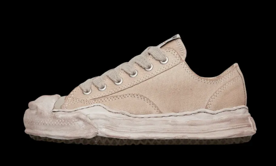 Hank OG Sole Over-Dyed Canvas Low Brown<Maison Mihara Yasuhiro Outlet