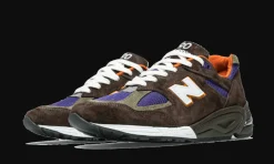 990 V2 Made In Usa Brown Purple<New Balance Discount
