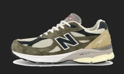 990 v3 Made In USA Green Cream<New Balance Discount