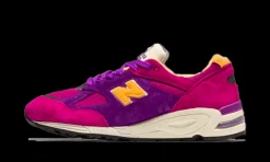 990v2 Made in USA Teddy Santis Purple Yellow<New Balance Clearance